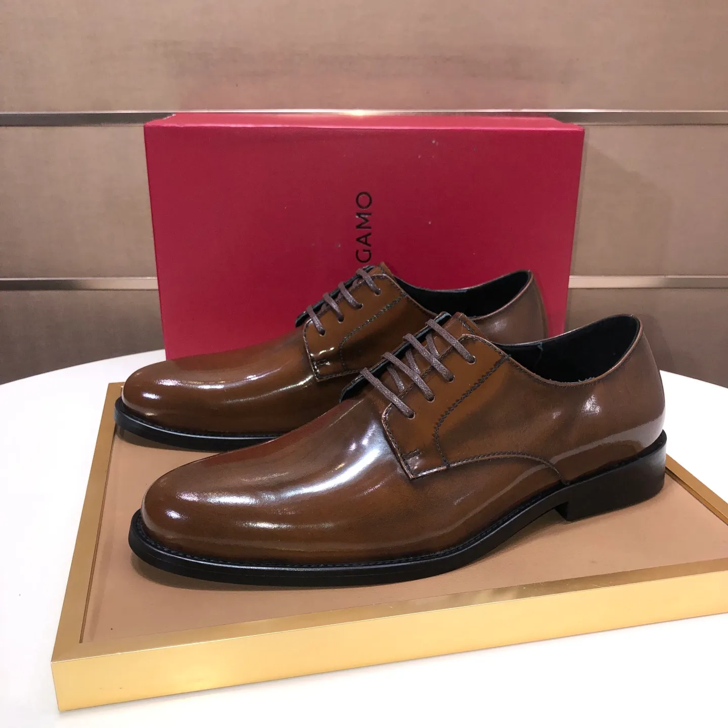 Men's shoes 💰540💰 [Ferragamo/Ferragamo] The latest model from the counter. Original imported high-quality cowhide with open sides + imported 🐂 cowhide lining + original luxury metal buckle + original combination outsole. Comparison is stress-free 38–45 (45 is custom-made and cannot be returned or exchanged)